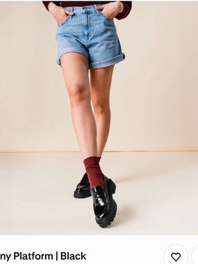 Thursday Boot Company Black Patent Platform Loafers